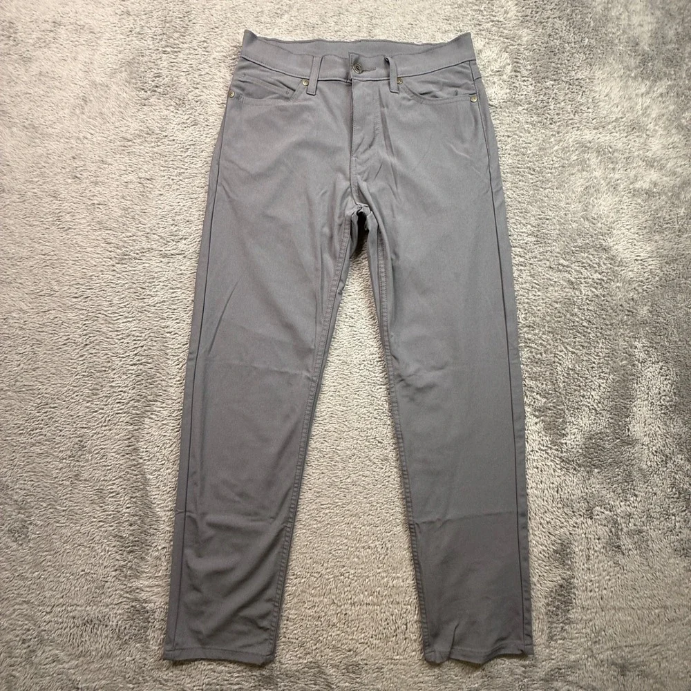 Levi's Mens 511 Commuter Pants Utility Gray 29x30 Stretch Fabric Slim Fit